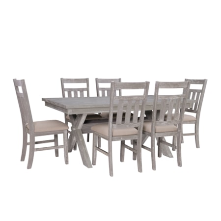 7 Piece Table &amp; Chair Set