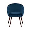 Powell Sabine Dining Chair with Velvet Ink Upholstery