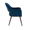 Powell Sabine Dining Chair with Velvet Ink Upholstery