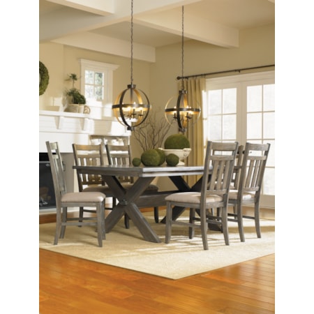 7 Piece Table &amp; Chair Set