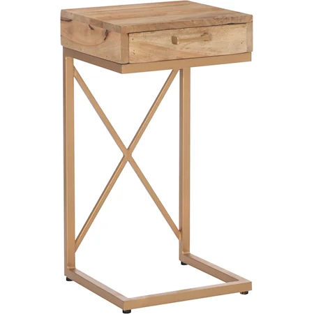 Cammie C Table Natural Gold