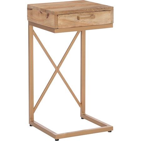 Cammie C Table Natural Gold