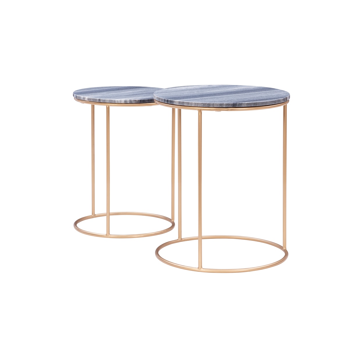 Powell Fonner Fonner Nesting Tables Grey Marble