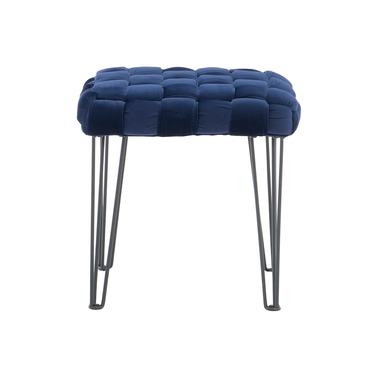 Powell Shadbury Shadbury Square Stool Navy