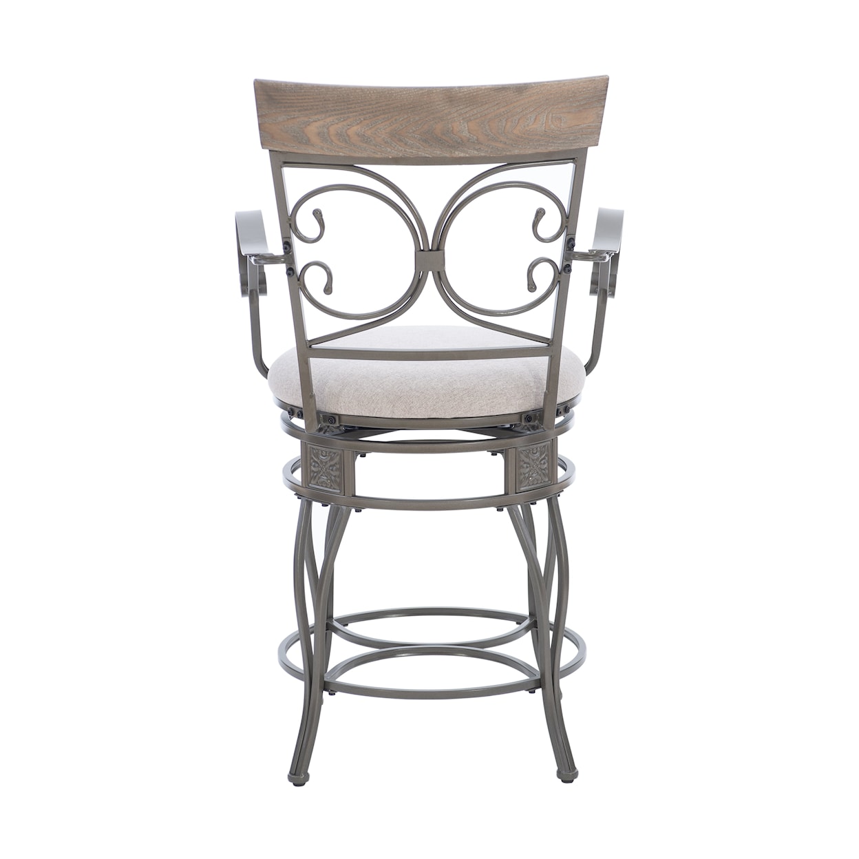 Powell Beeson Upholstered Counter Stool with Arms