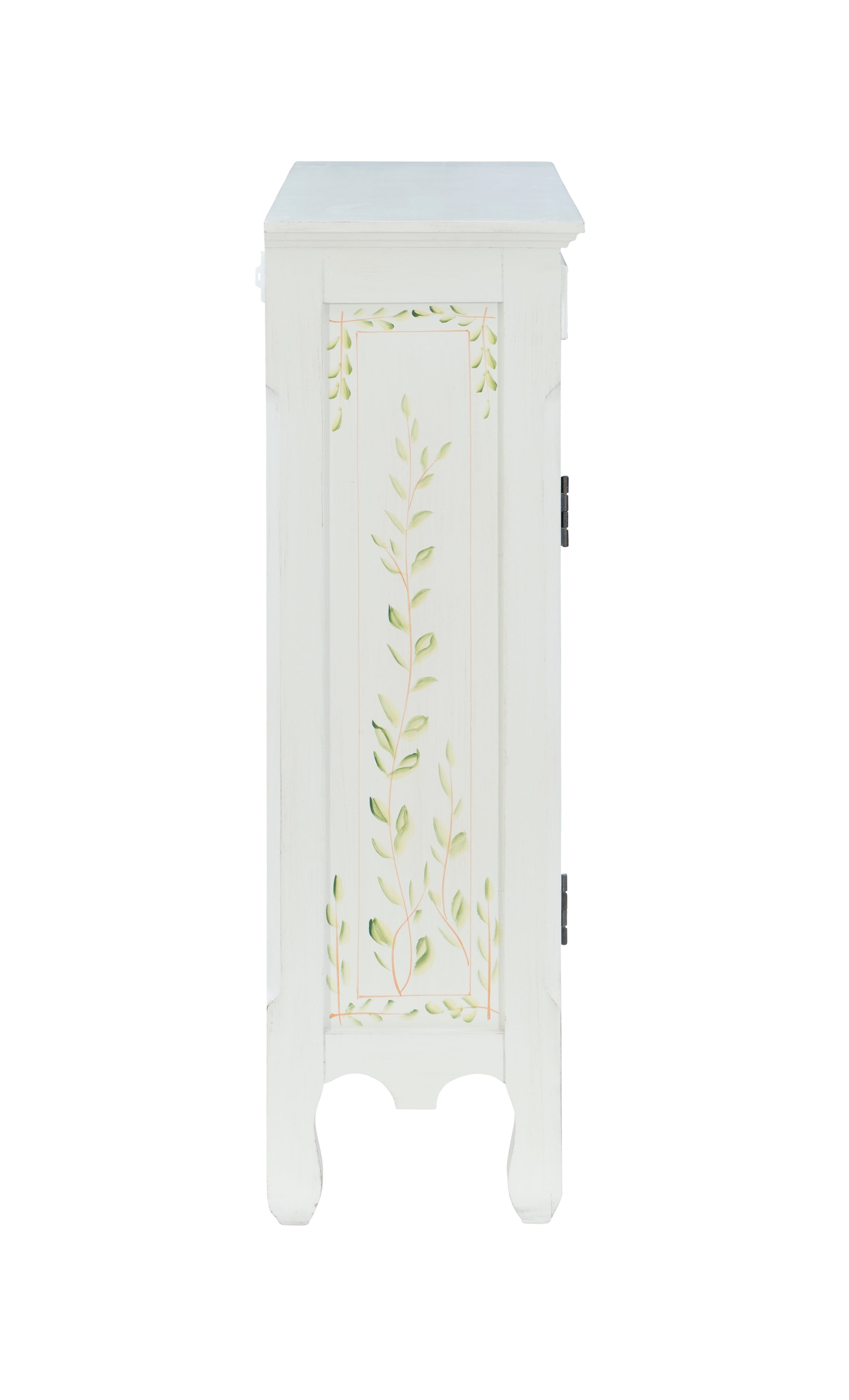 Powell Consoles White Hand Painted 2-Door Console