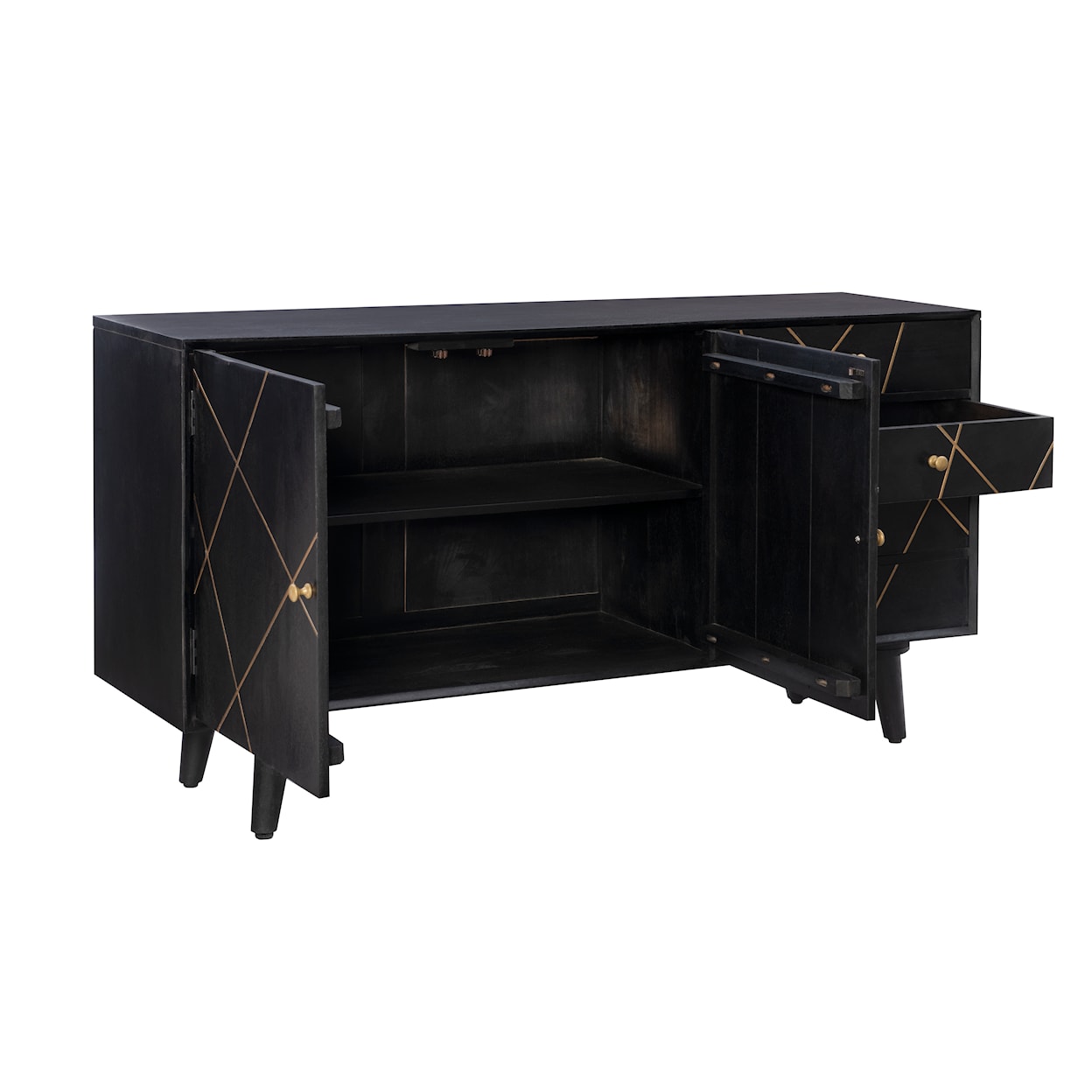 Powell KADE Kade Mango Wood Console