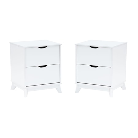 2-Drawer Nightstand Set of 2