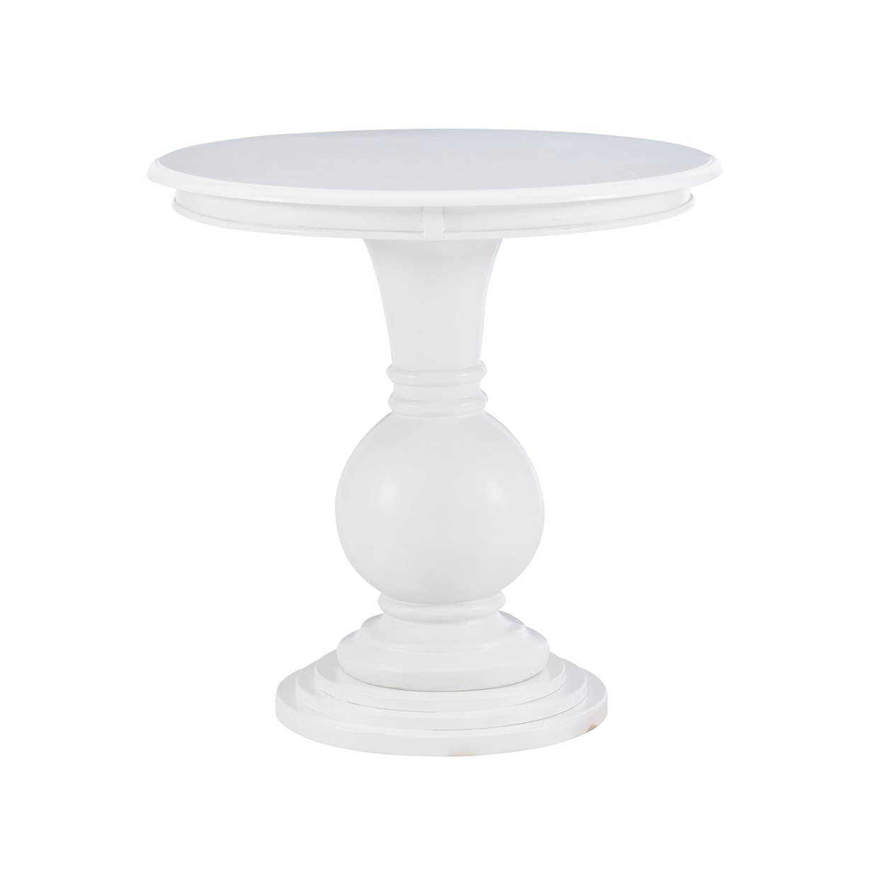 Powell ADELINE Adeline Round Accent Table White