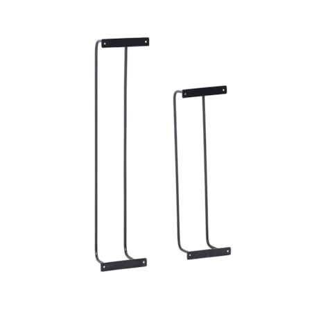 Triston Metal Towel Rack 2Pk Black