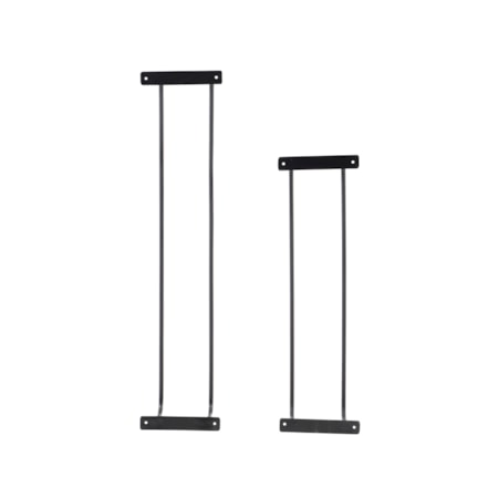 Triston Metal Towel Rack 2Pk Black