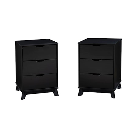 3-Drawer Nightstand Set of 2