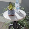 Powell Shawna Adjustable Drink Table With White Marble Top