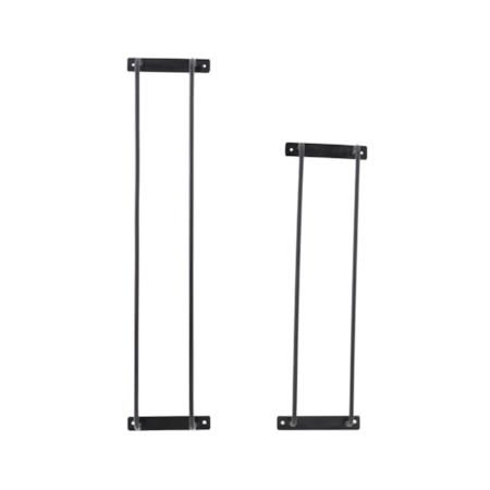 Triston Metal Towel Rack 2Pk Black