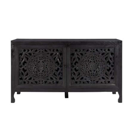 Haven 2 Door Cabinet Black