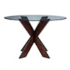 Powell Adler Dining Table with Glass Top