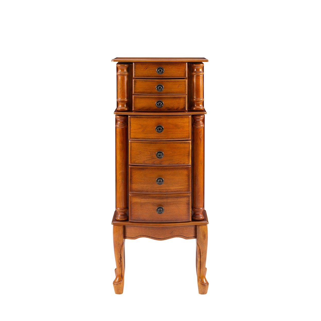 Powell Woodland Oak Jewelry Armoire