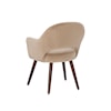 Powell Sabine Dining Chair with Velvet Camel Upholstery