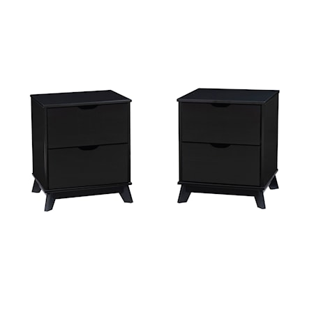 2-Drawer Nightstand Set of 2