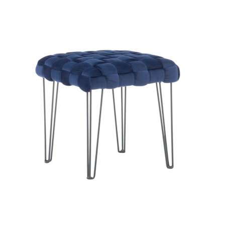 Shadbury Square Stool Navy