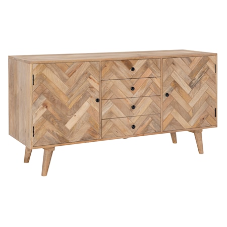 Darya 4 Drawer 2 Door Console 