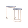 Powell Fonner Fonner Nesting Tables Grey Marble