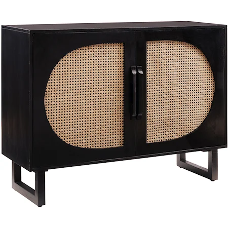 Brielle Cane Console Black