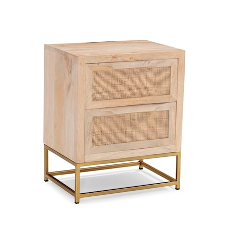 Rattan 2-Drawer Cabinet