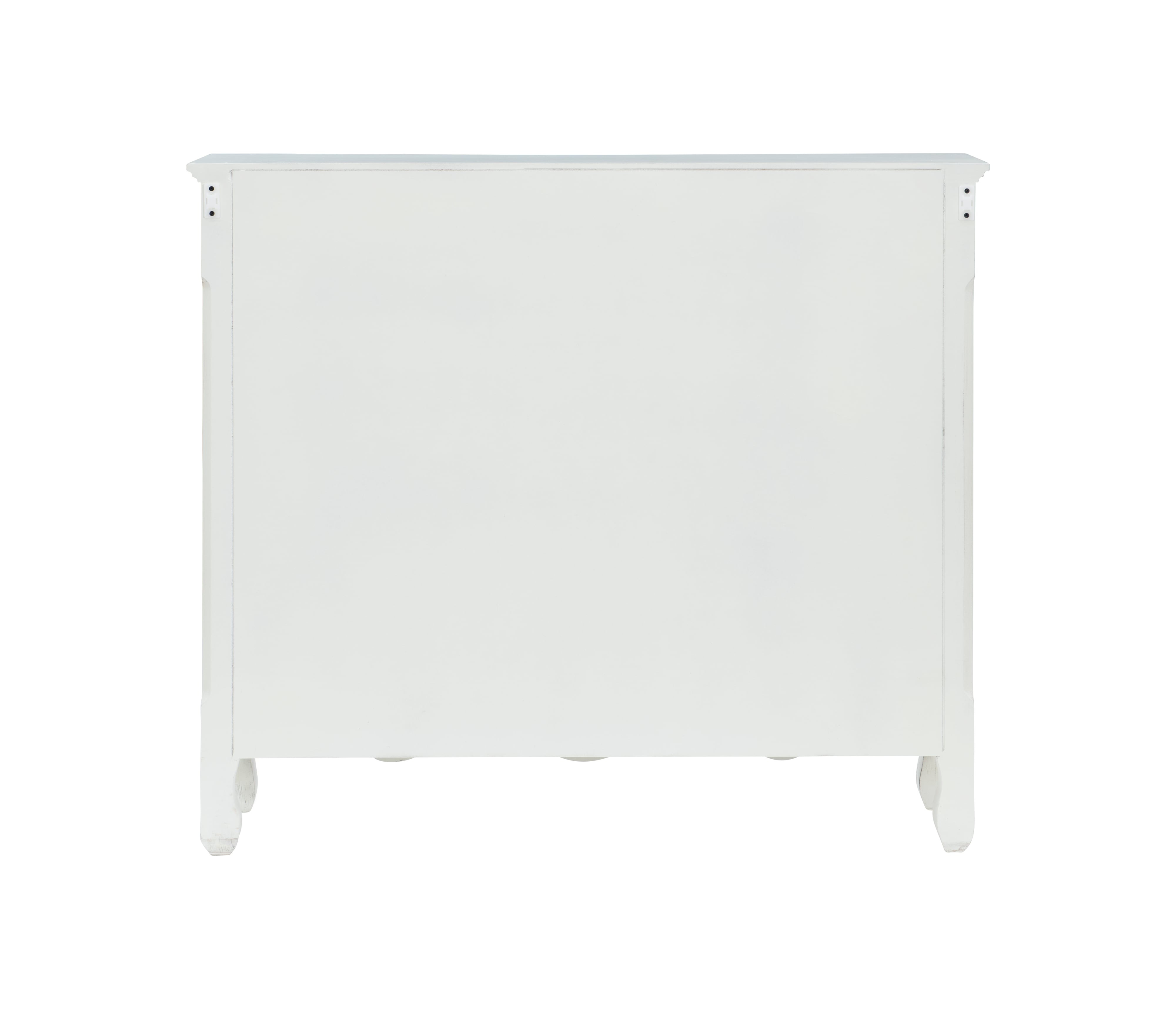 Powell Consoles White Hand Painted 2-Door Console