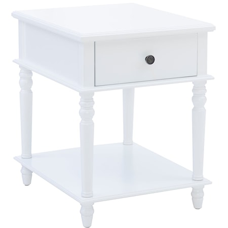 Traditional Side Table with 1-Drawer