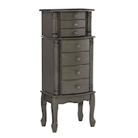 Shauna Jewelry Armoire Grey