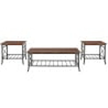 Rustic 3-Piece Occasional Table Set
