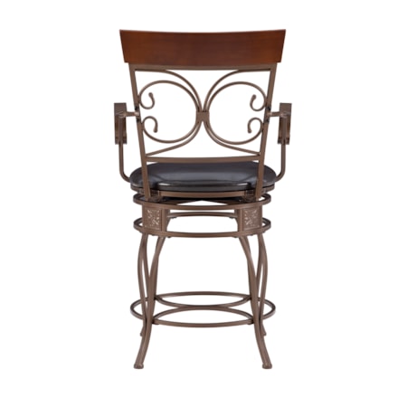 Beeson Big And Tall Counter Stool Arm