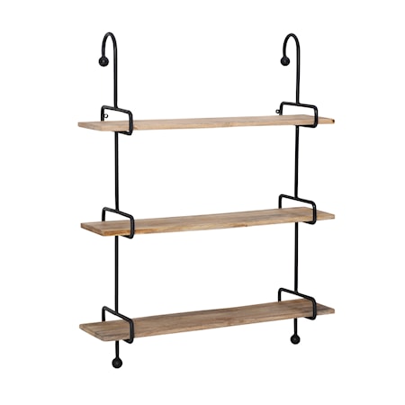 Wesleigh Wall Shelves Black Metal