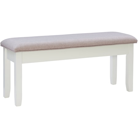Contemporary Grey Upholstered Bench with Storage