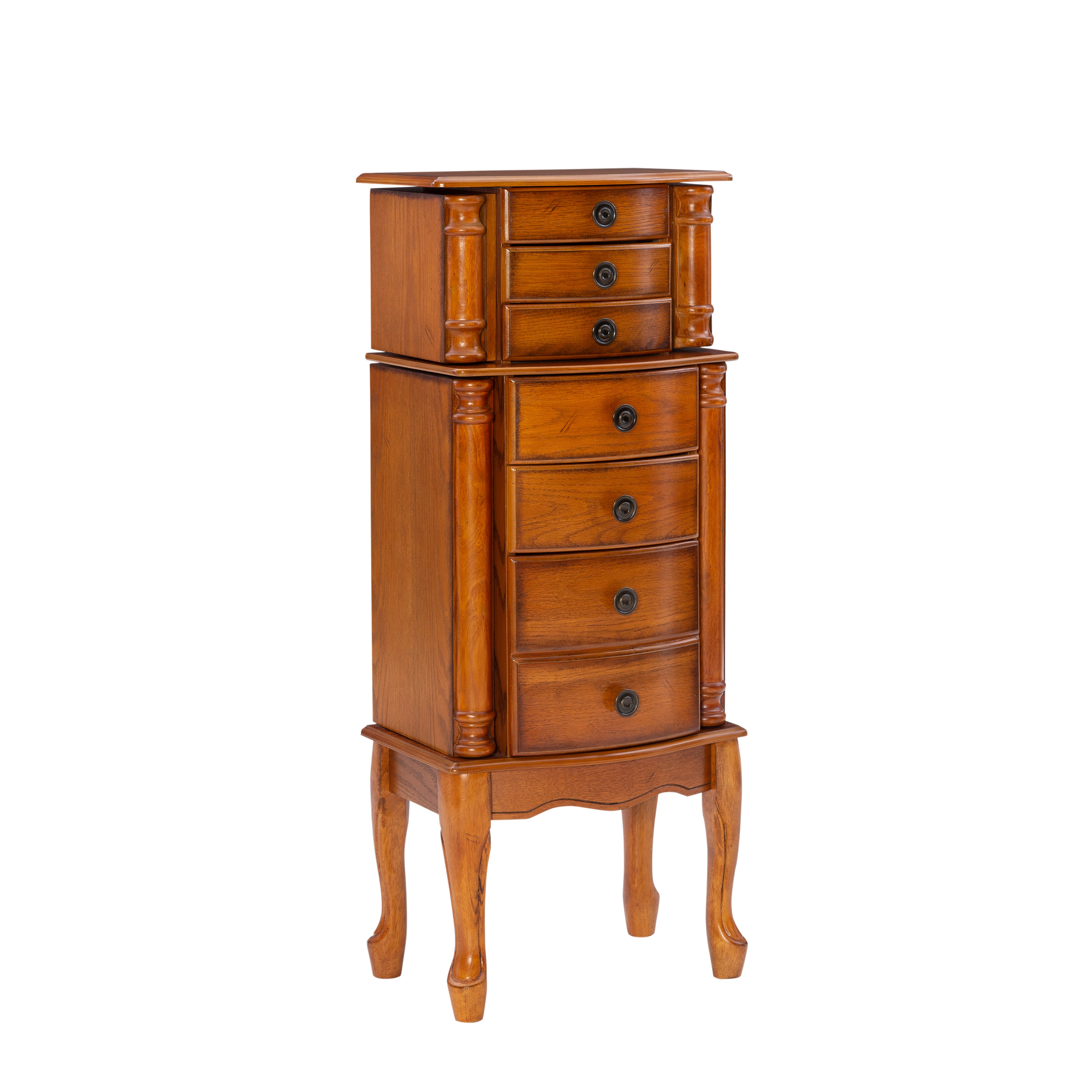 Free Standing wood good jewelry armoire- 37