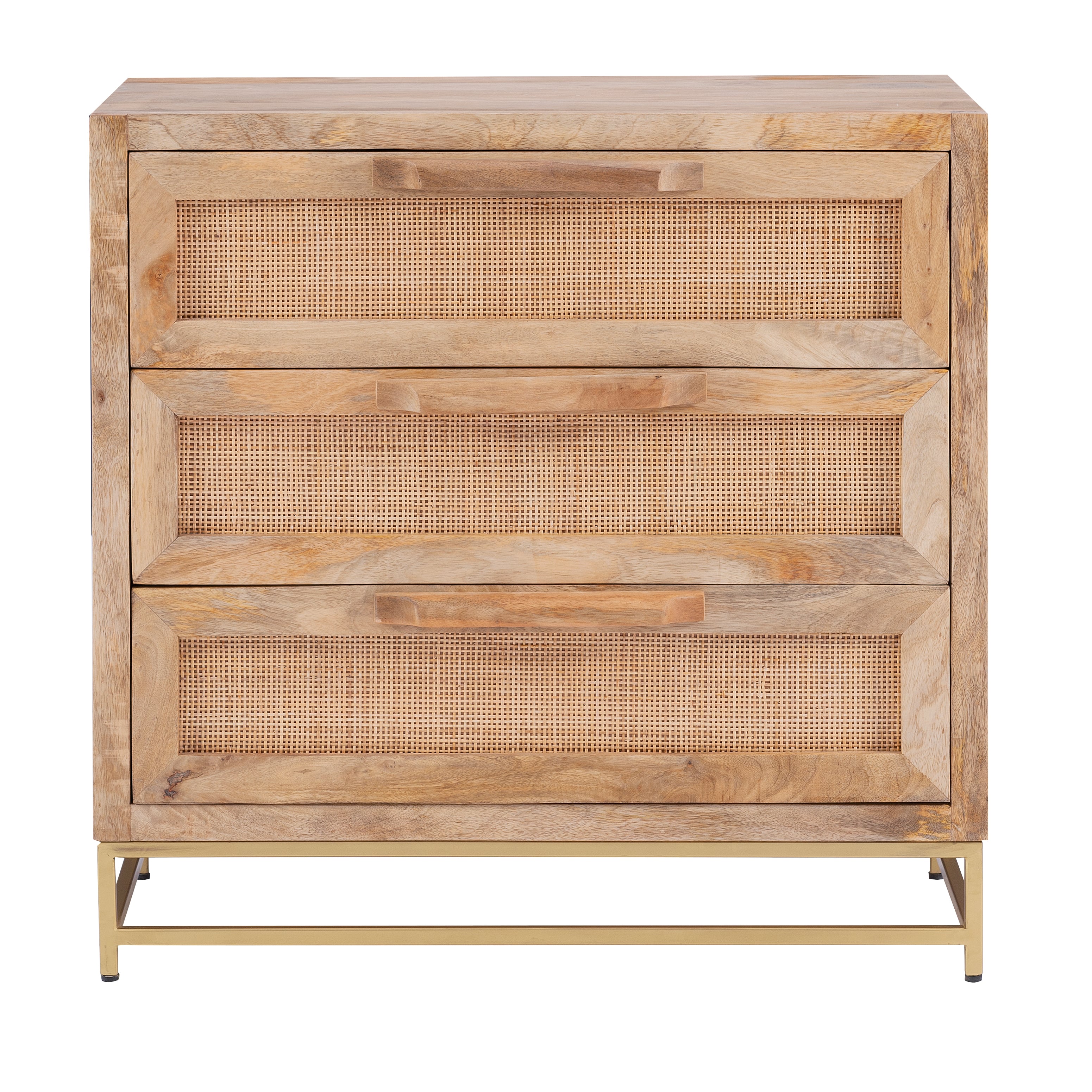 Powell Janie 3-Drawer Rattan Cabinet