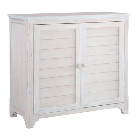 Lannie Cabinet Whitewashed