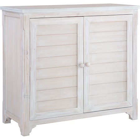 Lannie Cabinet Whitewashed