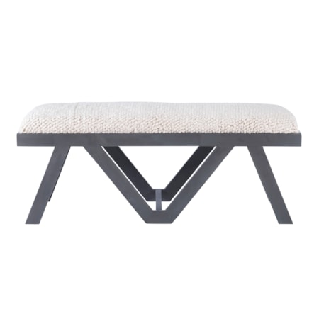 Byan Upholstered Bench Grey