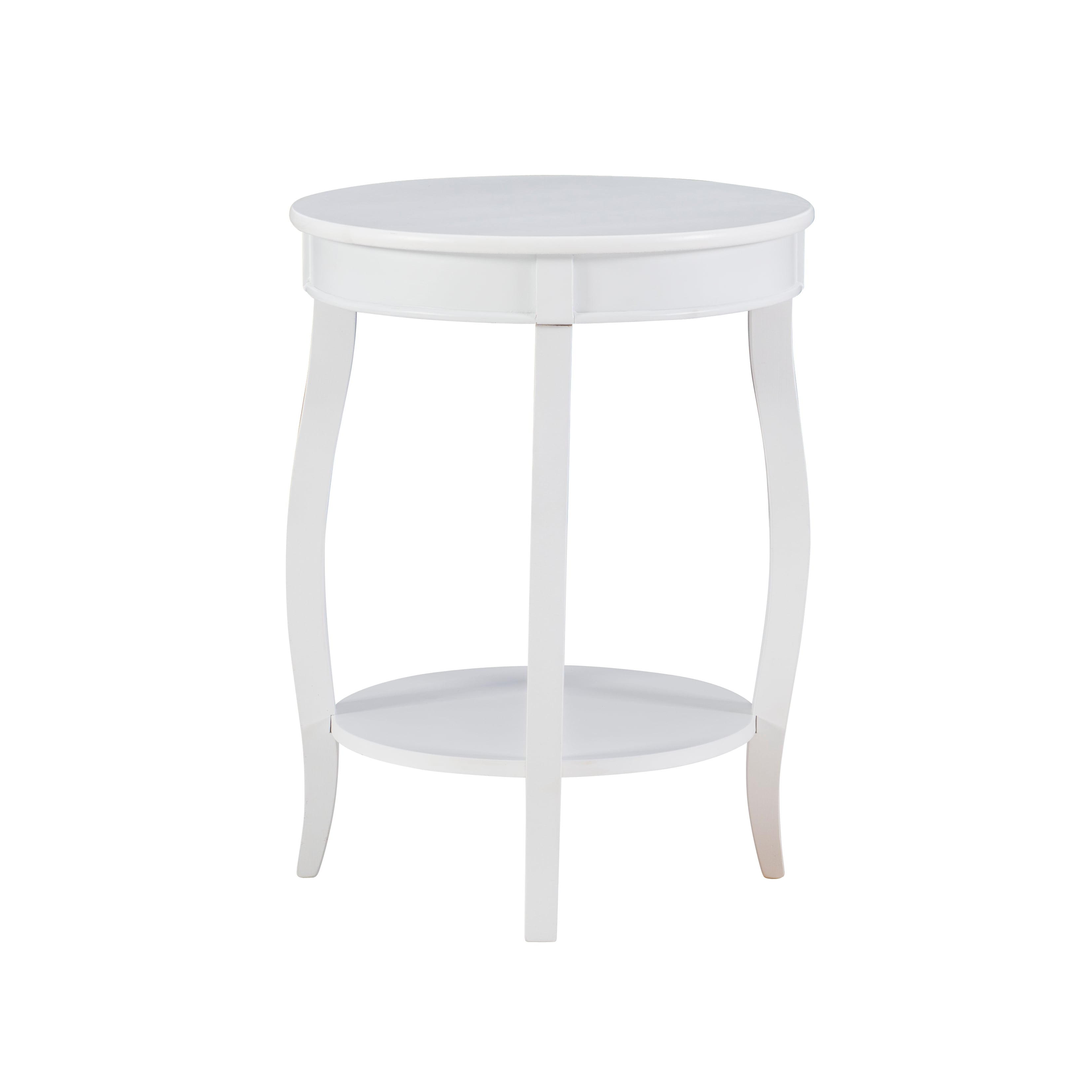 Powell Accent Tables Round Table w/ Shelf