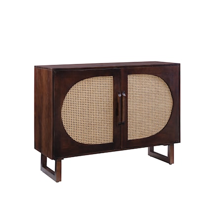 Brielle Cane Console Brown