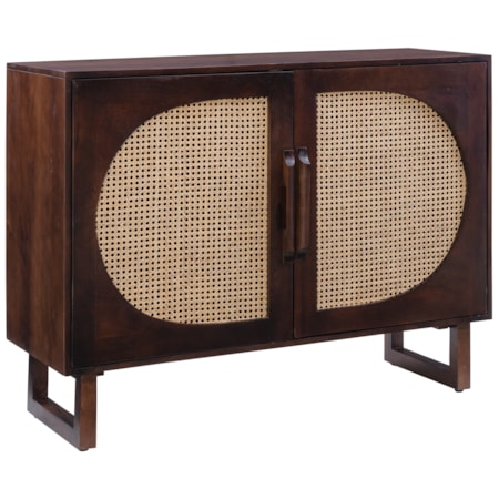 Brielle Cane Console Brown