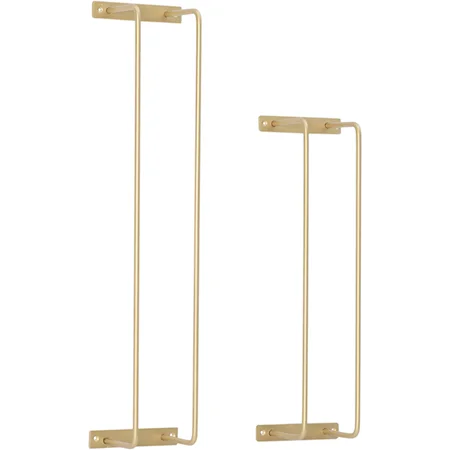 Triston Metal Towel Rack 2Pk Gold