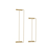 Triston Metal Towel Rack 2Pk Gold