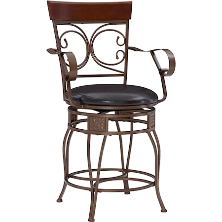 Beeson Big And Tall Counter Stool Arm