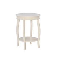 Contemporary White Side Table