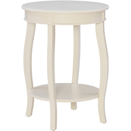 Contemporary White Side Table