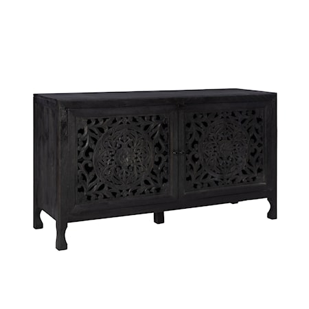 Haven 2 Door Cabinet Black