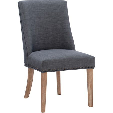 Adler Dining Chair Natural Grey  Set of Two 